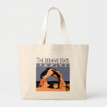 Utah The Beehive State Arch Tote Bags