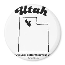 UTAH - "UTAH  STATE MOTTO" T-shirts and Gear magnets