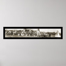 Ute Indian Camp Photo 1913 Print
