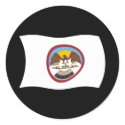 Ute Tribe Flag Sticker by livingflags Ute Tribe Flag Sticker