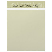 Utensil Culinary Chef Letterhead by EnduringMoments Utensil Culinary Chef Letterhead