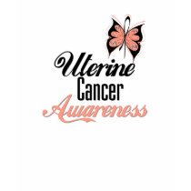 Uterine Cancer Awareness Butterfly t-shirts