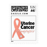 Uterine Cancer Awareness Ribbon postage