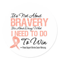 Uterine Cancer Battle stickers by cancerapparel Uterine Cancer Battle stickers