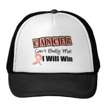 Uterine Cancer Cant Bully Me I Will Win Hat