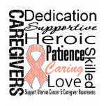 Uterine Cancer Caregivers Collage T-shirt