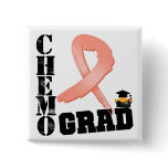 Uterine Cancer Chemo Grad buttons