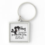 Uterine Cancer Hey You Picked The Wrong Bitch Keychain