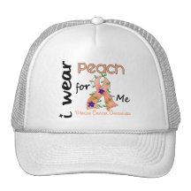Uterine Cancer I Wear Peach For ME 43 Trucker Hat