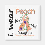 Uterine Cancer I Wear Peach For My Daughter 43 Magnet