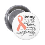 Uterine Cancer Living Life With Faith Pins