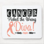Uterine Cancer Picked The Wrong Diva v2 mousepads