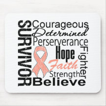 Uterine Cancer Survivor Collage Mouse Pad