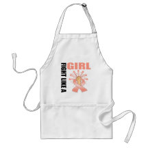 Uterine Cancer Victory Fight Like A Girl Aprons