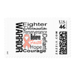 Uterine Cancer Warrior Collage postage