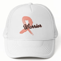 Uterine Cancer Warrior Grunge Ribbon hats by cancerapparel Uterine Cancer Warrior Grunge Ribbon hats
