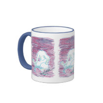 Utopia Taking a Bath by Wendy C. Allen mugs by pidgiefund Utopia Taking a Bath by Wendy C. Allen mugs