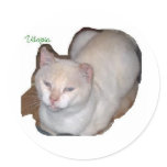 utopia the siamese cat cutout stickers