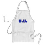 UU Blue Religious Symbols Apron