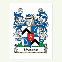 Uvarov Family Crest Postcard