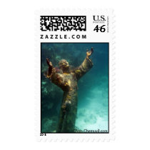 UW Jesus Christ Statue Postage Stamp