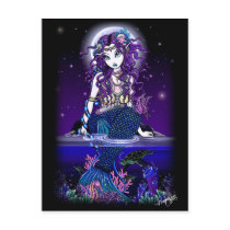 Uxia Postcard Gothic Mermaid Fantasy by mykajelina Uxia Postcard Gothic Mermaid Fantasy
