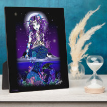Uxia Tropical Midnight Mermaid Art Plaque plaques