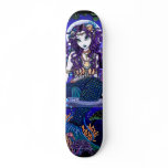 "Uxia" Twilight Moon Gothic Mermaid Skateboard