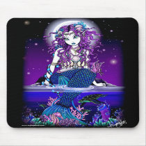 Uxia Twilight Moon Mermaid Mousepad by mykajelina Uxia Twilight Moon Mermaid Mousepad