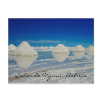 uyuni salt plain pyramids post card