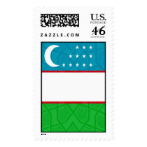 Uzbek Flag Stamp by ShizZza Uzbek Flag Stamp