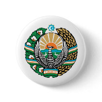 Uzbekistan coat of arms buttons