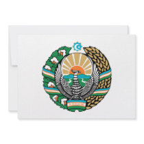 Uzbekistan Coat of Arms Custom Invite
