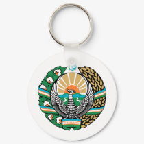 Uzbekistan coat of arms keychains