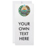 Uzbekistan Coat of Arms Rack Card Design