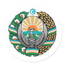 Uzbekistan coat of arms stickers