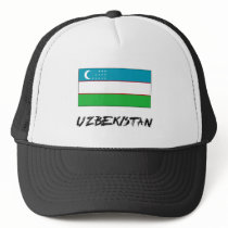 Uzbekistan Flag hats by flagshirt Uzbekistan Flag hats