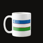 Uzbekistan Flag Map Classic Mug