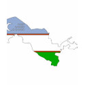 Uzbekistan flag map t-shirts