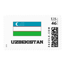 Uzbekistan Flag postage by tshirtshirts Uzbekistan Flag postage