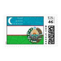 Uzbekistan Flag Stamp by ShizZza Uzbekistan Flag Stamp
