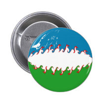 Uzbekistan Gnarly Flag buttons