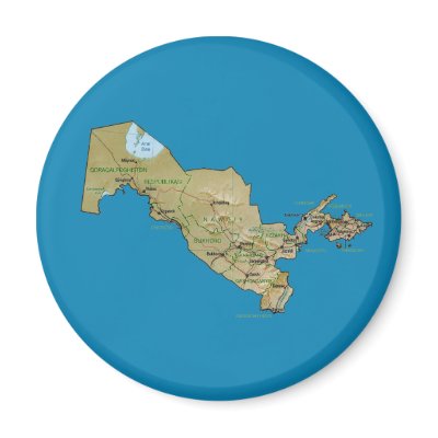 map of uzbekistan and surrounding countries. maps of uzbekistan. beautiful