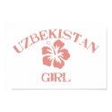 Uzbekistan Pink Girl posters