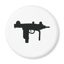 Uzi gun weapon icon magnets