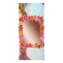 V3 Sweet Hearts on Golden Copper Sheet Personalized Rack Card