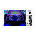 V7 Flying Saucer Postage Stamps by 3DMOONMAN V7 Flying Saucer Postage Stamps