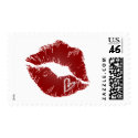 V-Day Heart Lips postage by LipAction V-Day Heart Lips postage