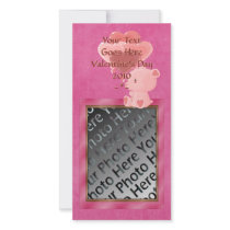 V-Day Teddy Bear Photo Card photo cards by Customizables V-Day Teddy Bear Photo Card photo cards