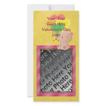 V-Day Teddy Bear Photo Card photo cards by Customizables V-Day Teddy Bear Photo Card photo cards